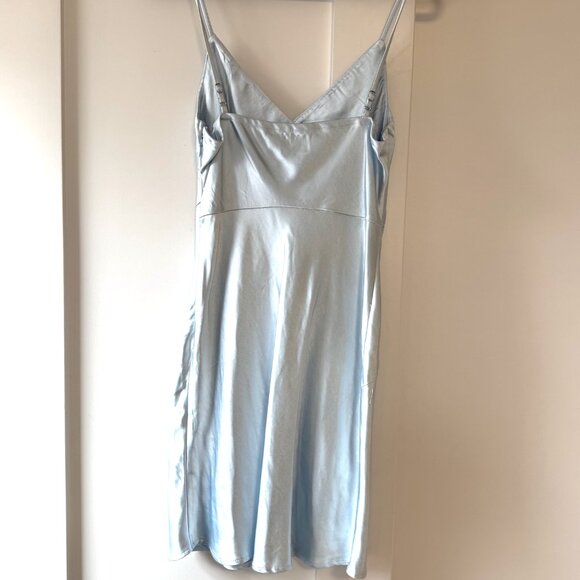 Princess Polly Baby Blue Silk Mini Dress - Picture 6 of 7